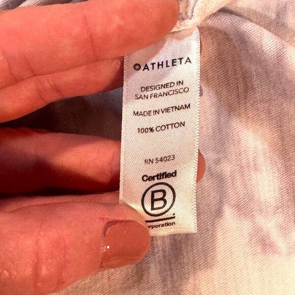 Athleta Daily Crop Tie Dye Tee Sz M - Picture 9 of 9